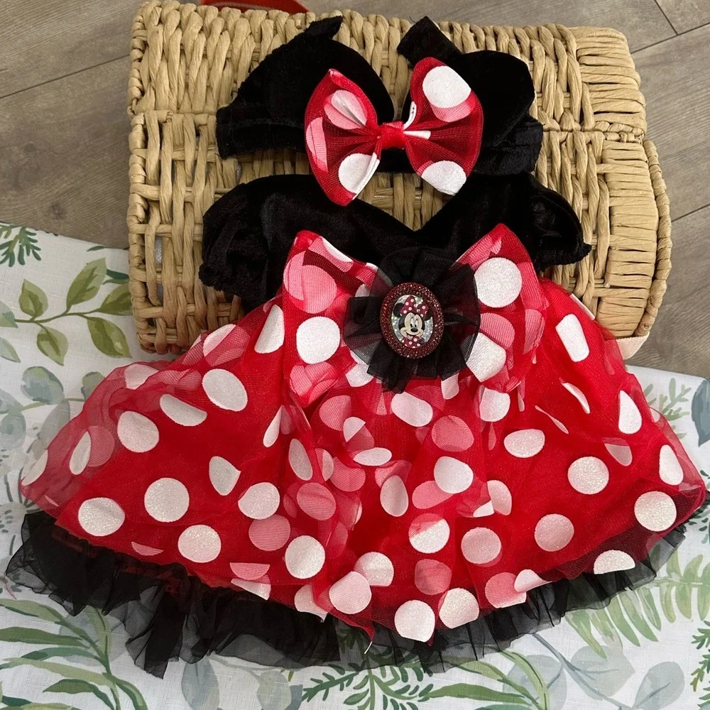 Disney Red and White Polka Dot Mouse Costume - Picture 1 of 14